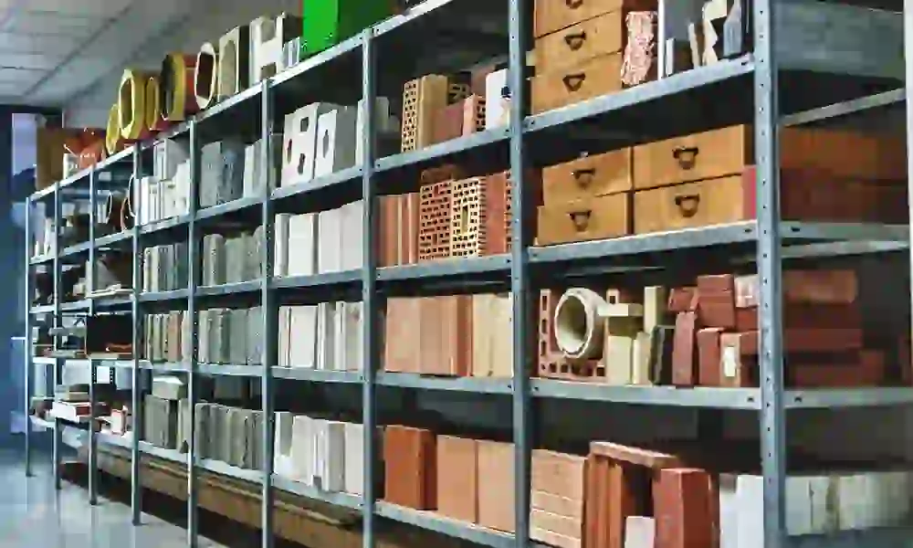 Werkstoffregal des Baulabors