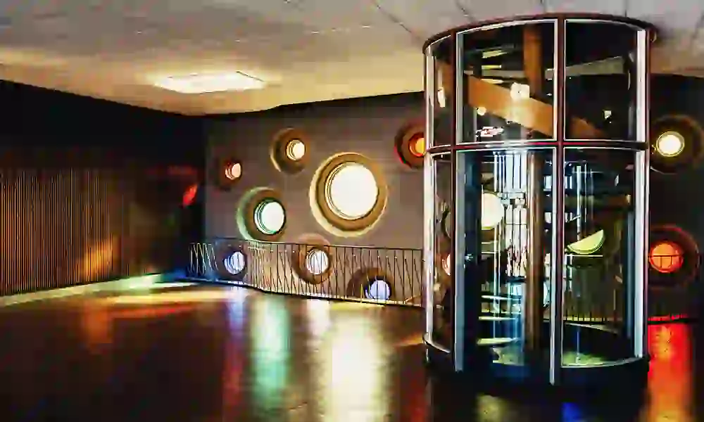 Lichtspiele im Hauptturm des TGBBZ1